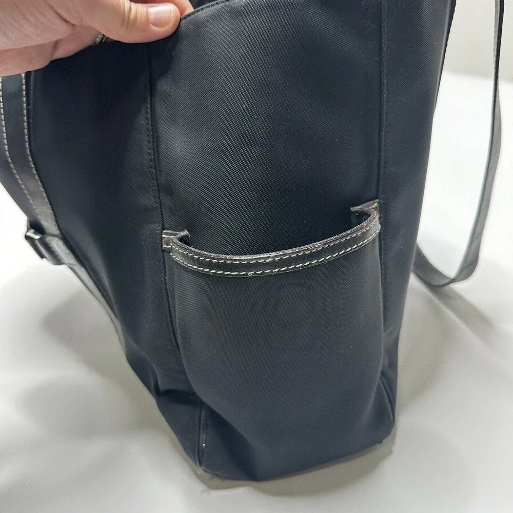 Vintage Black Kate Spade Baby Diaper Bag All-Occasion‎ Purse Ribbon Tie